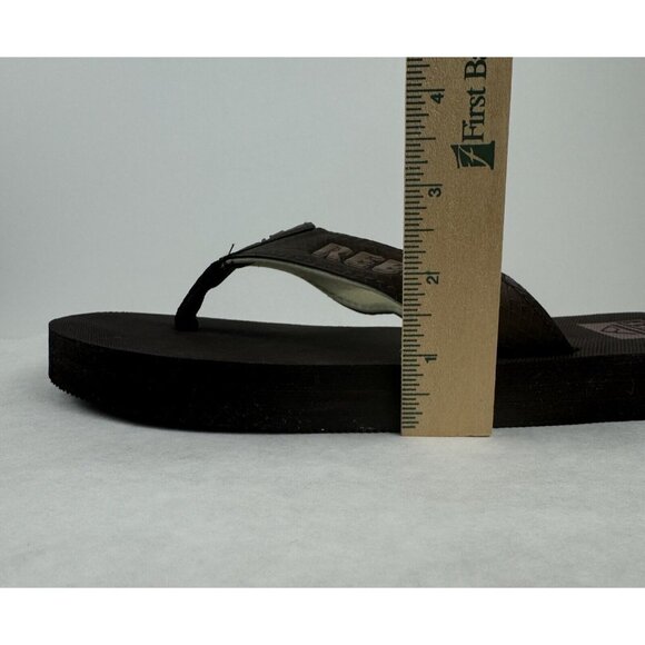 Reef Mens Brown Flip Flops Size 9 EU 42 Casual Thong-Style Beachwear Sandals - Picture 9 of 12